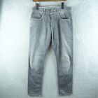 G Star Raw Mens Jeans 34x34 Grey 3301 Tapered Button Denim Trouser Pockets Mid
