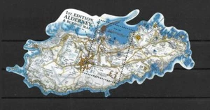 ALDERNEY 2017  MAPS MIN SHEET MNH - Picture 1 of 1
