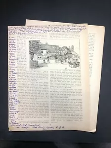 Ightham Kent History Eolithic Hunter - Original Press Cutting 1946 - Bild 1 von 2