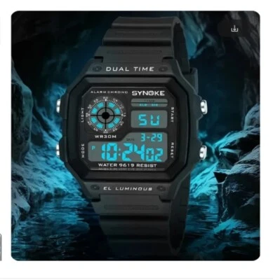 Men's SYNOKE  LED Military Inspired Digital Watch - Image 1 of 4