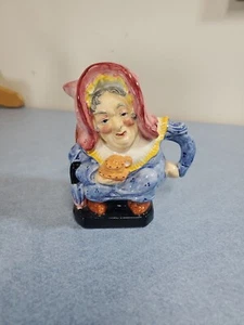 Burgess and Leigh, Burleigh Ware Sairey Gamp Figural Toby Creamer England - Picture 1 of 6
