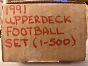 Set calcio Upper Deck 1991 1-500 tavolette Favre Rookie quasi nuove/MT - Foto 1 di 3
