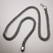 VINTAGE MEN'S WOMEN'S 925 STERLING SILVER JEWELRY CHAIN , SIGNATURE 27 G