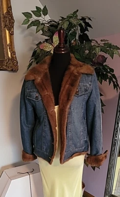 Denim Jacket With Faux Fur Linning  - Image 1 of 4