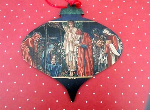 New Adoration of the Magi Tapestry Art Image Religious Christmas Ornament USA - Picture 1 of 5