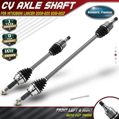 2x CV Axle Shaft Assembly for Mitsubishi Lancer 08-11 16-17 Front Left & Right - Image 1 of 4
