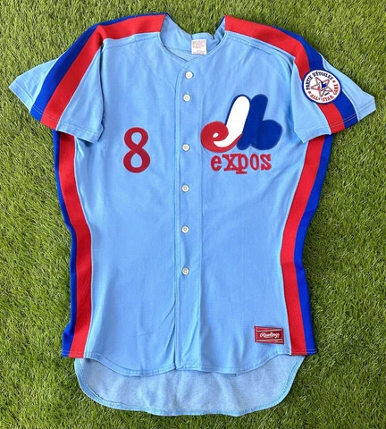 Montreal Expos Vintage Authentic Gary Carter MLB Baseball Jersey Powder Blue 80s Cover