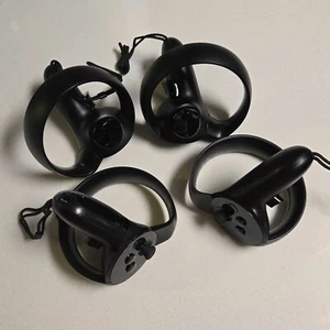 4 Oculus Rift VR Left & Right Black Controllers Untested Sold As-Is TO-R TO-L - Picture 1 of 13