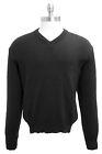 COBMEX Men's Black Durapil V-Neck Sweater Style 2010 US Sz S NWOT