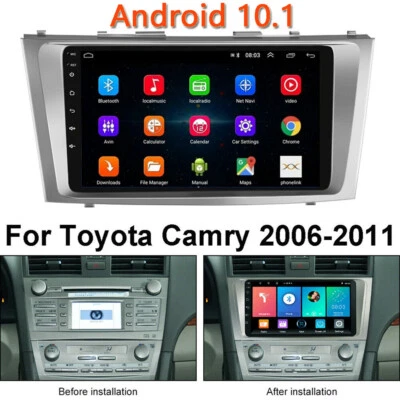 For 2007-2011 Toyota Camry 9" Android 11 Car Stereo Radio Apple Carplay GPS WiFi - Image 1 of 4