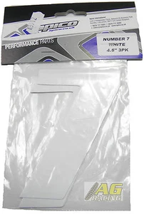 Apico Number 7 No. 7 White Stickers Decals 4.5 inch Motocross Enduro - Picture 1 of 1