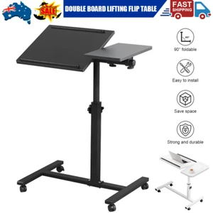 Mobile Laptop Desk Computer Table Stand Adjustable Bed Bedside Portable Study - Picture 1 of 13