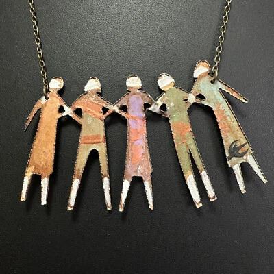 "Сестры" ожерелье - ручной работы металл 18" - Изображение 1 из 4