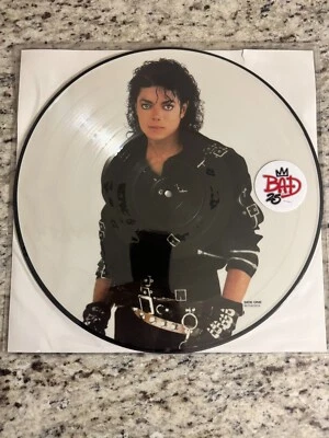Michael Jackson - Bad (25th Ann.) OG Vinyl LP, Epic Records, 2012, Picture Disc - Image 1 of 3