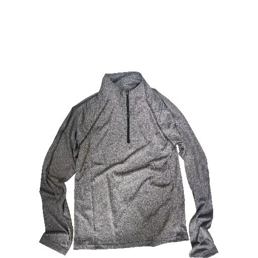 Top Gris Manga Larga Capa Base Talla XS 1/4 Cremallera Navegación Correr Sin Marca Foto 1 de 4