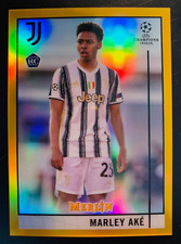 2020-21 Topps Merlin Chrome Marley Aké Juve gold refractor rookie card RC #/50