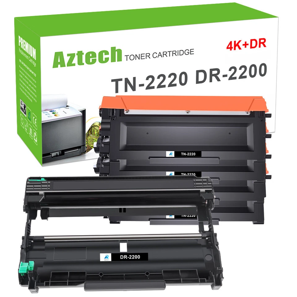 Toner / Trommel Compatible With Brother DR-2200 TN-2220 HL 2240 2250DN MFC-7360N - Bild 1 von 1