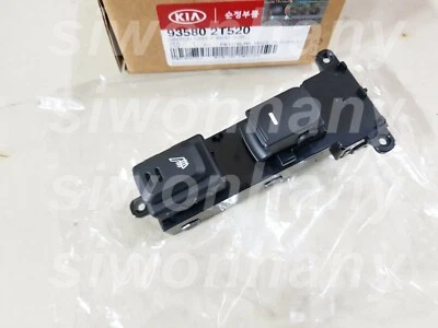 Subinterruptor de ventana eléctrica OEM con asientos térmicos KIA Optima K5 2014-2016 935802T520 Foto 1 de 4