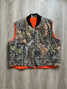 Vintage Golden Retriever Real Tree Vest Reversible Orange Camo Rare Hunting - Picture 1 of 18