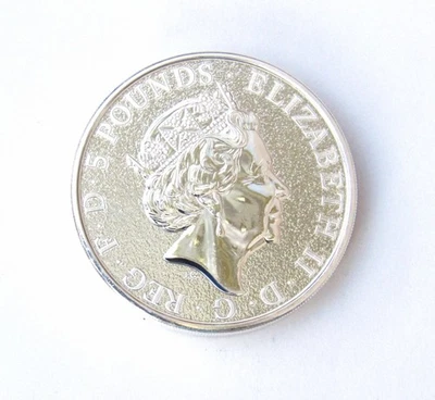 León de Inglaterra 2016 2 oz. .9999 PLATA #400157 Foto 1 de 3