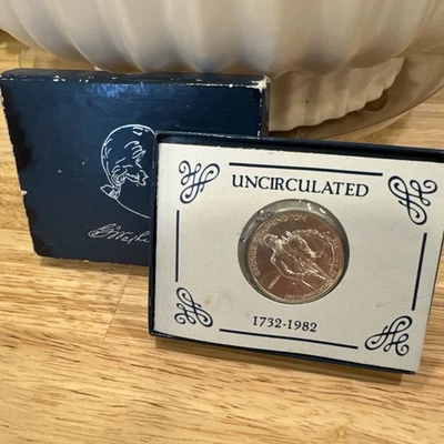 US Mint George Washington Half Dollar Coin 1982 D Uncirculated - Image 1 of 4