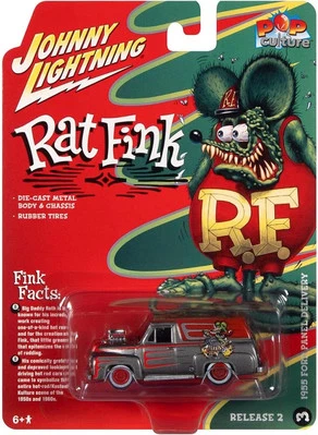 JOHNNY LIGHTNING - FORD Panel Delivery 1955 - RAT FINK - dalla serie POP CULT... - Immagine 1 di 2