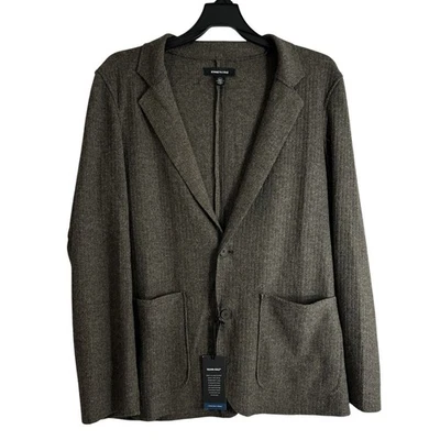 Abrigo deportivo Kenneth Cole para hombre tejido acanalado calce suelto talla L precio de venta sugerido por el fabricante 195 USD Foto 1 de 4