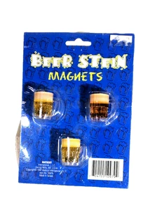 set of 3 Beer Stein Magnets - 1997 - nib - Matscot International - Picture 1 of 1
