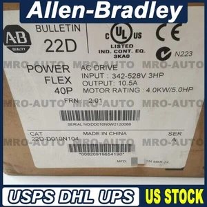 22D-D010N104 AB PowerFlex 40P- 4 KW (5 HP) AC Drive Fast Shipping 22DD010N104 GQ - Picture 1 of 2