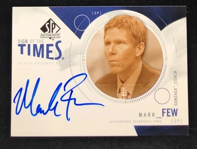 2010-11 SP Authentic - Mark Few Sign Of The Times On Card Auto #s-MF - Image 1 of 2