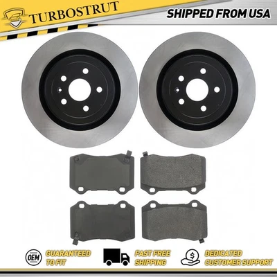 Комплект задних оригинальных тормозных дисков тормозных колодок для Cadillac CTS 6,2 л 2009-2019 годов выпуска - Изображение 1 из 2