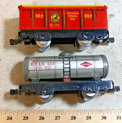 Вагон-цистерна CLEAN Marx 6 дюймов 553 UTLX, 554 Northern Pacific Hiside 4 колеса PK (C) - Изображение 1 из 4