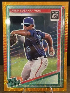 2025 Donruss Optic Jarlin Susana Rated Prospect Orange Scope Prizm /79 #140 - Picture 1 of 3