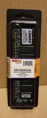 Kingston KVR133X64C3/256 (256MB SDRAM, 133MHz, 168-pin) Desktop Memory - Image 1 of 3