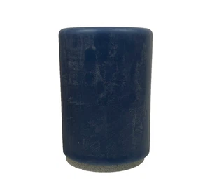 New NIB PARTYLITE Rare 3 Wick Pillar Candle Blue BERGAMOT Discontinued 8” x 6” - Picture 1 of 8