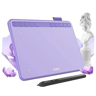  Drawing Tablet 6.5x4 Inches Computer Graphics Tablets with 6.5x4 inch purple - Image 1 of 4