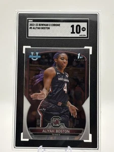 2022-23 Bowman University Chrome #5 Aliyah Boston (RC) - Bild 1 von 2