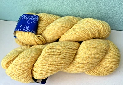 2 - Cascade  220 QUATRO 100% Peruvian Wool - #5010 BUTTERCUP  *NOT SUPERWASH** - Image 1 of 4