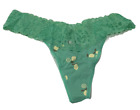 Victoria's Secret femme string/cordon taille dentelle vert imprimé citron taille Large