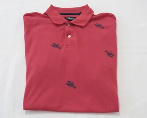 Camisa polo para hombre Chaps talla M manga corta 100% algodón E553 - Imagen 1 de 2