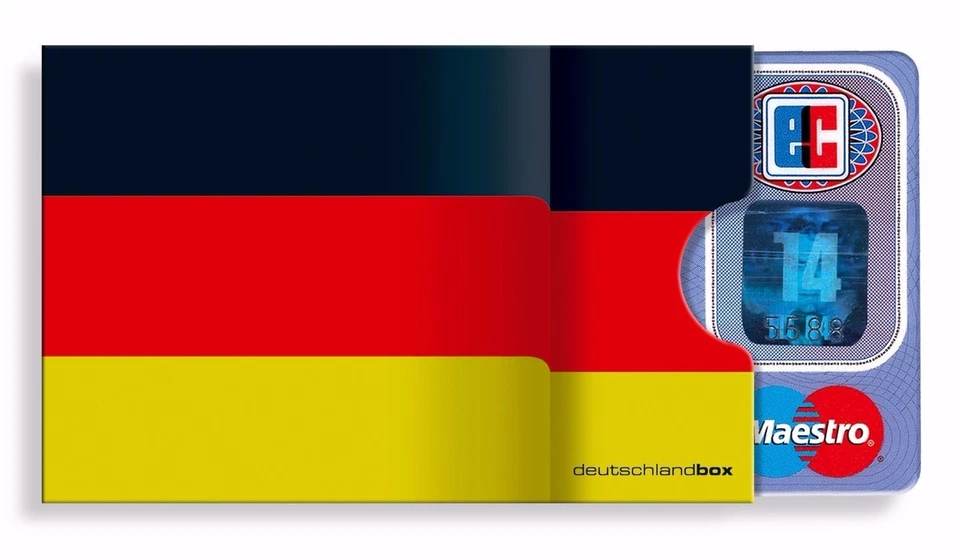 cardbox DEUTSCHLAND deutsche Fahne Flagge Germany Fußball Fanartikel Fußballfan