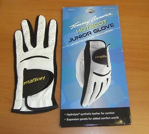 9 - NEW Tommy Armour Hotscot Junior Golf Glove White & Black Left Hand TA 26 M - Picture 1 of 6