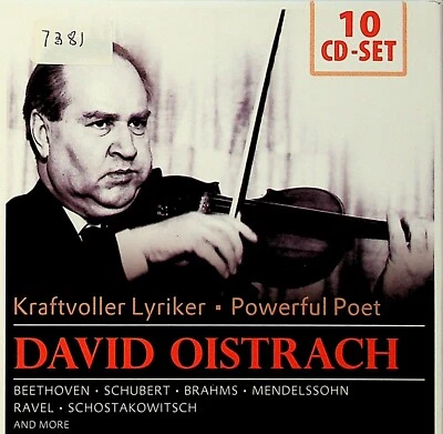 David Oistrakh - Powerful Poet 10-CD Box (Violin Concertos etc Bach Tartnini +) - Image 1 of 3