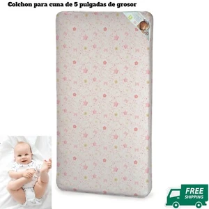 Colchon De Espuma Para Cuna Y Cama De Nios Pequeos Colchon Premium Firme 5 " - Picture 1 of 14
