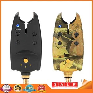 LED Fish Bite Alarm Indicator Sound Bell Electronic Carp Fishing Rod Tip Light