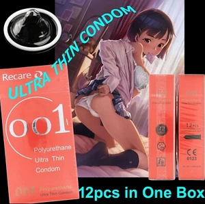 Ultra Thin 0.01mm Condoms-12pcs Natural polyurethane Latex-free - Picture 1 of 11