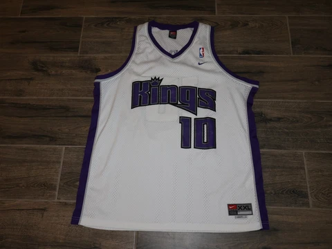 Vintage Sacramento Kings Mike Bibby NBA Basketball Jersey Nike Sewn #10 XXL Rare Cover