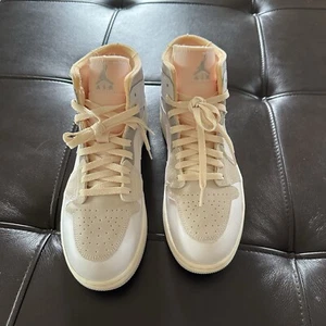 Nike Air Jordan 1 Mid SE Craft "Inside Out" White/Sail/ Grey DM9652-100 Size 9 - Picture 1 of 16