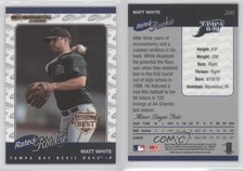2001 Donruss Rated Rookie Baseball's Best Gold Matt White #200 Rookie RC
