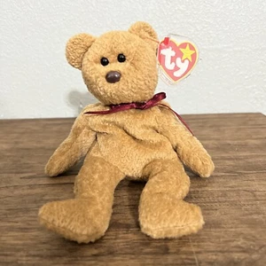 Raro y Retirado Ty Beanie Baby “Curly” The Bear Estilo 4052 (22) Errores P.V.C. - Imagen 1 de 10